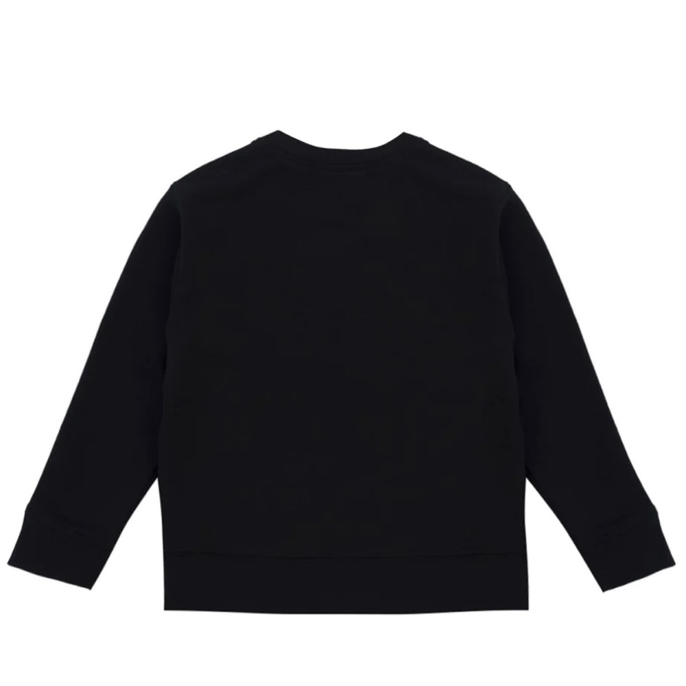 🖤💛YOUNG VERSACE ~BABY BOY MEDUSA LOGO LONG SLEEVE CREWNECK-BLACK - Picture 3 of 5